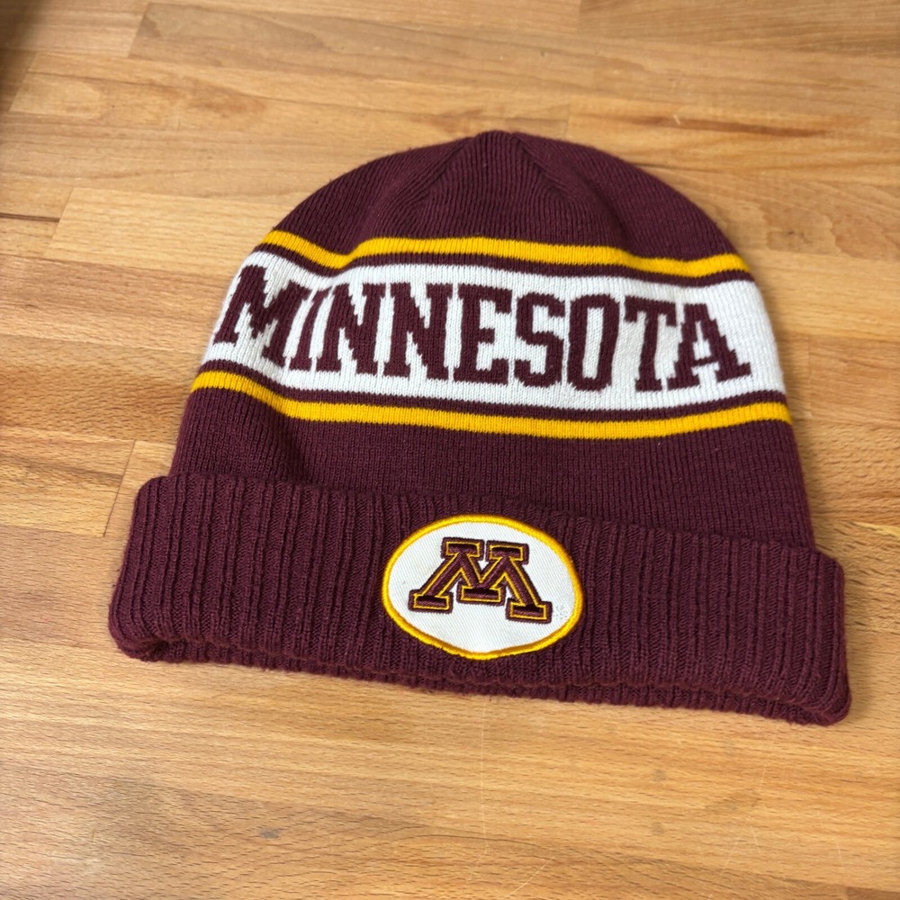 Minnesota Golden Gophers Hat Beanie Maroon Knit Winter Hat Nike Team